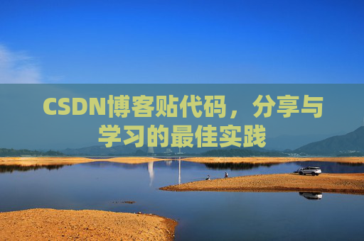 CSDN博客贴代码，分享与学习的最佳实践